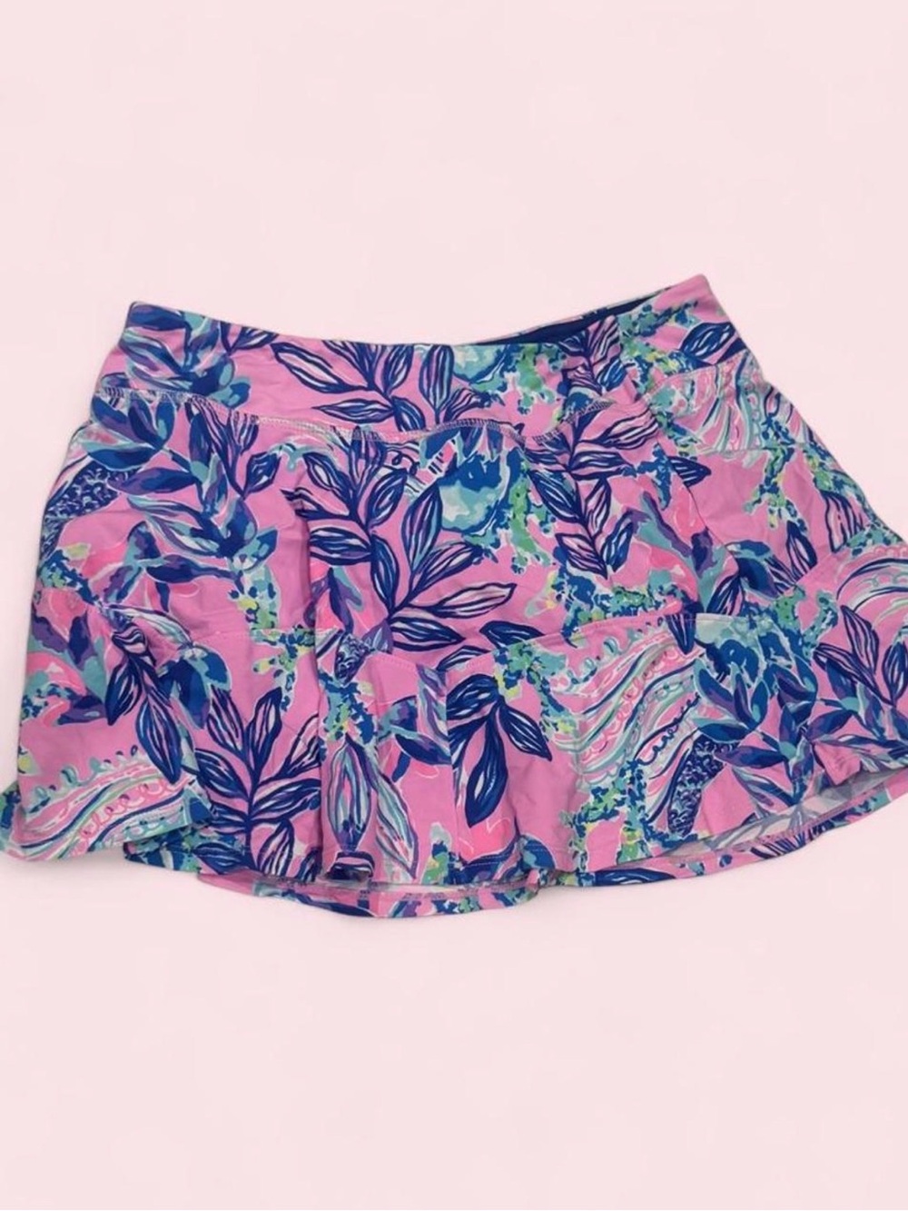Lilly Pulitzer Pink and Blue Floral  Skort